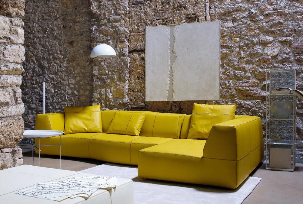 Arredare soggiorno con divani b&b Italia